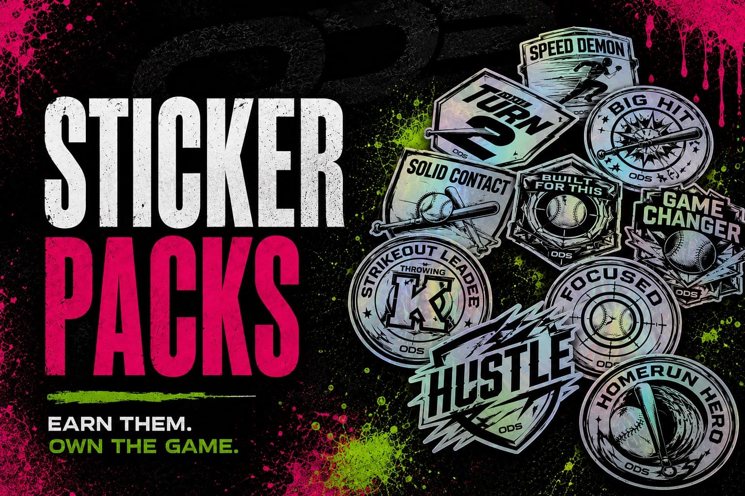 ODS Achievement Sticker Packs: earn them, own the game
