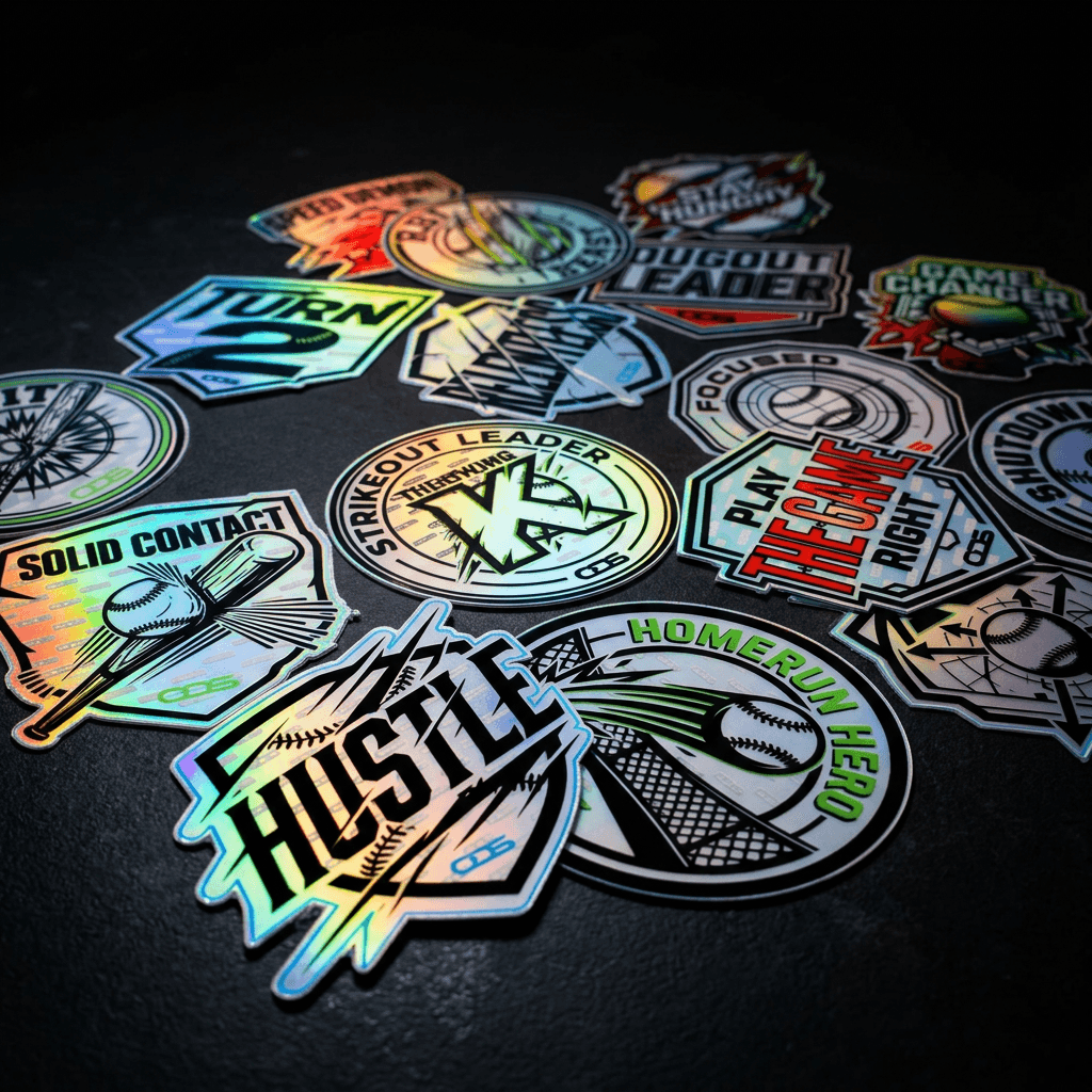 ODS Starter Achievement Sticker Pack — 16 stickers, front view