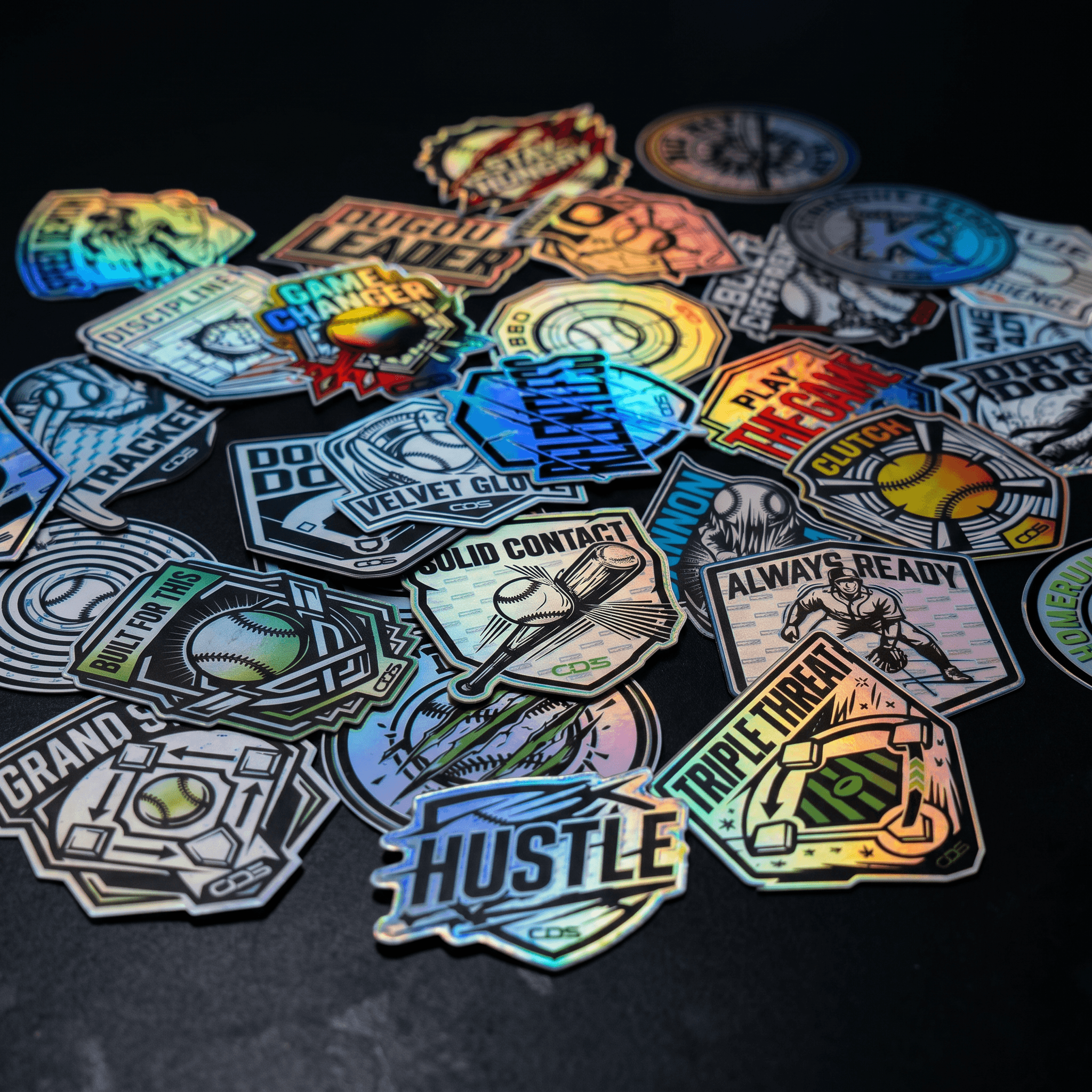 ODS The Standard Achievement Sticker Pack — 32 stickers, detail view