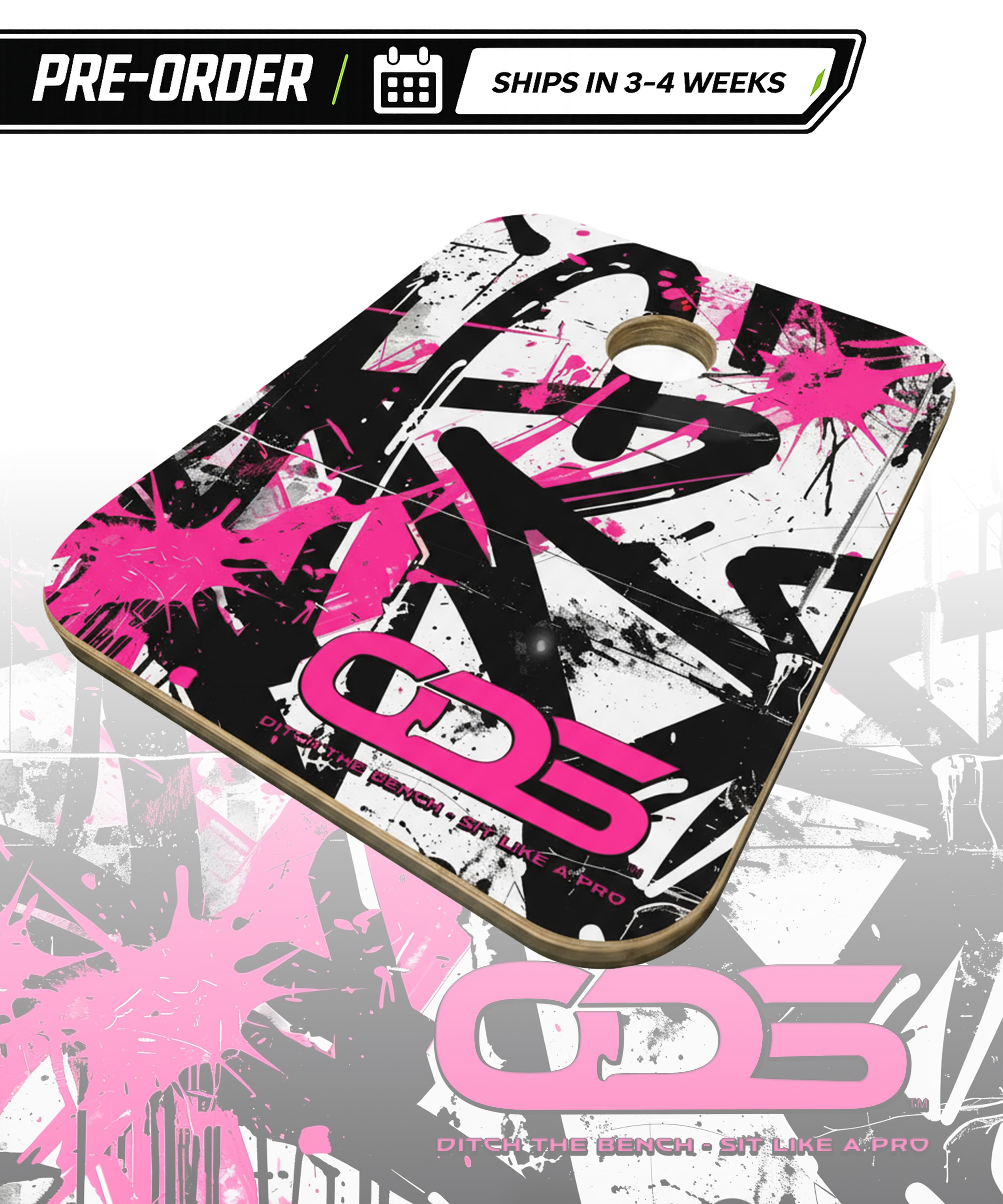 ODS On Deck Seat — Pink Riot design